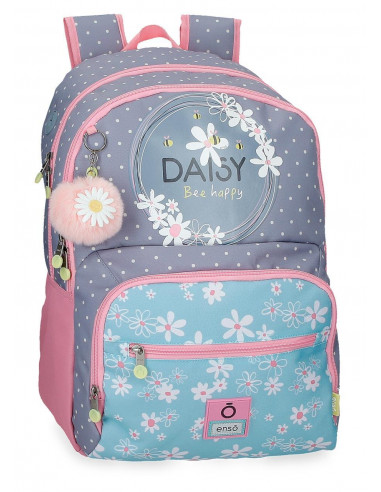 MOCHILA 2C 46CM ENSO DAISY AZUL